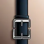 dark belt with simple buckle image